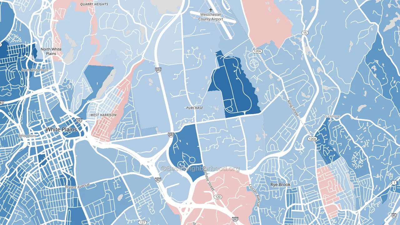 10577, NY block-group political-lean map