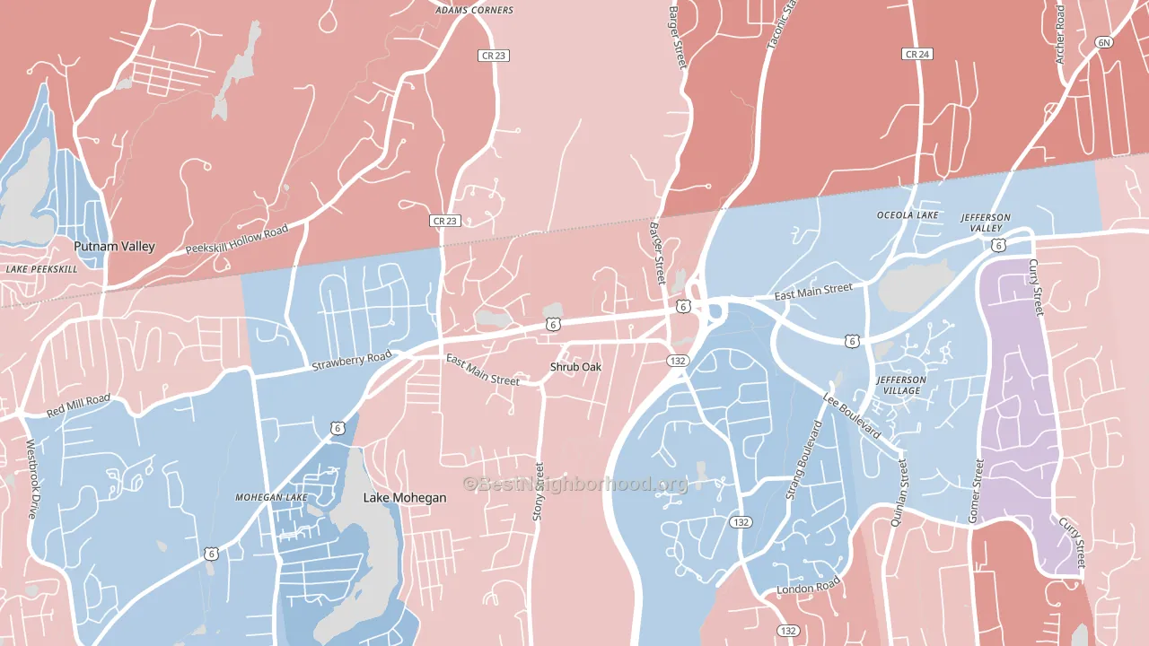 10588, NY block-group political-lean map