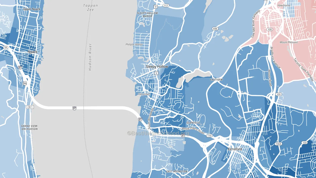 10591, NY block-group political-lean map