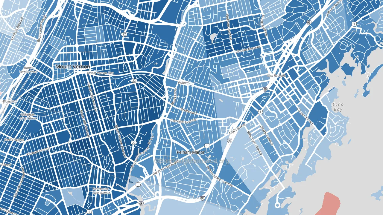 10803, NY block-group political-lean map