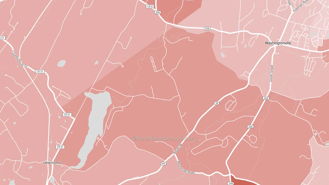 10914, NY block-group political-lean map