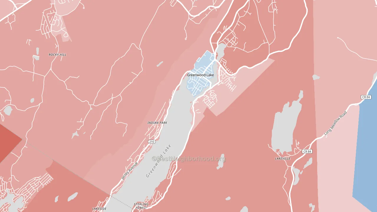 10925, NY block-group political-lean map