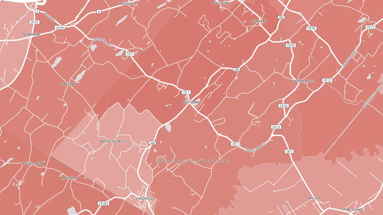 10998, NY block-group political-lean map