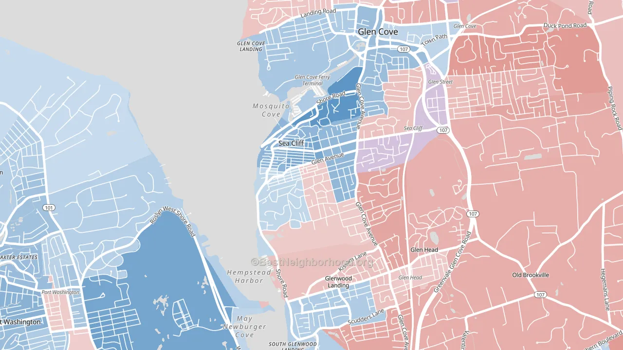 11579, NY block-group political-lean map