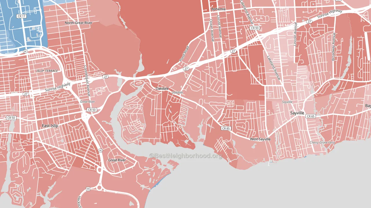 11769, NY block-group political-lean map