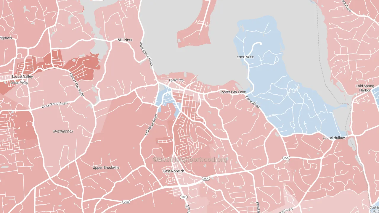 11771, NY block-group political-lean map