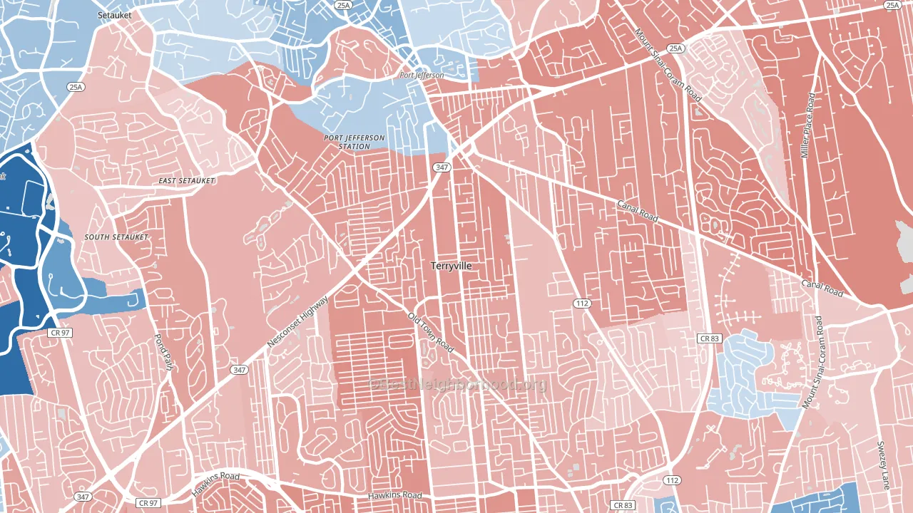 11776, NY block-group political-lean map