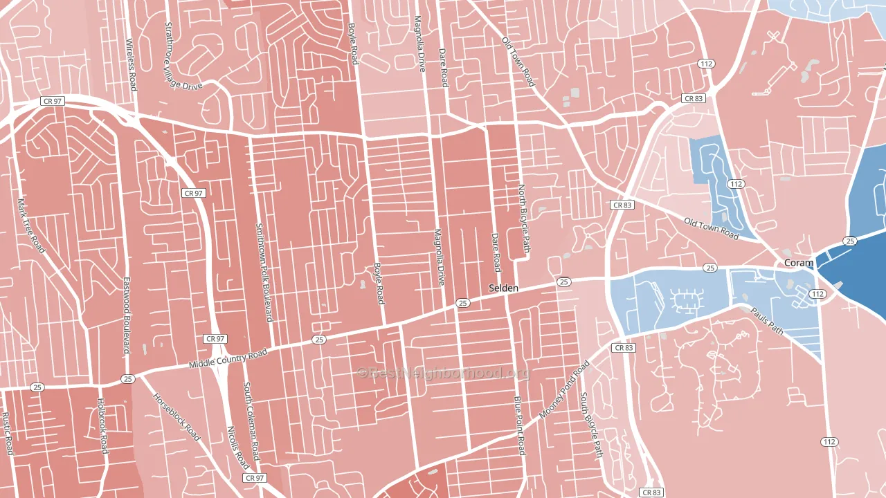 11784, NY block-group political-lean map