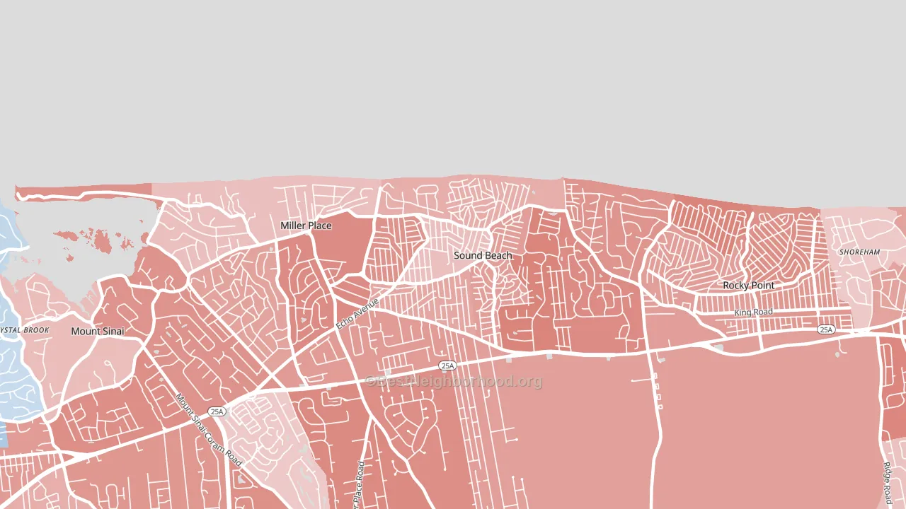 11789, NY block-group political-lean map