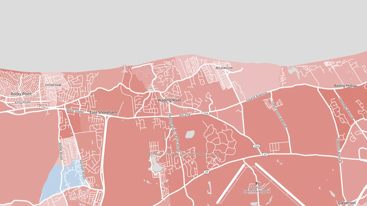 11792, NY block-group political-lean map
