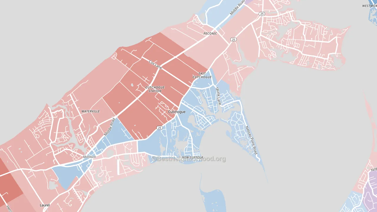 11935, NY block-group political-lean map