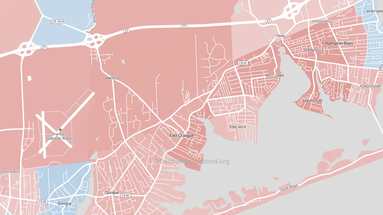 11942, NY block-group political-lean map