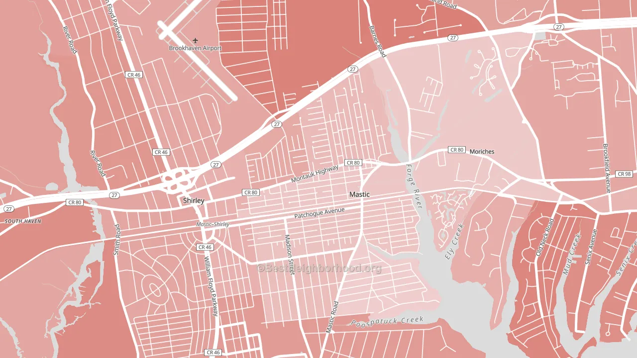 11950, NY block-group political-lean map