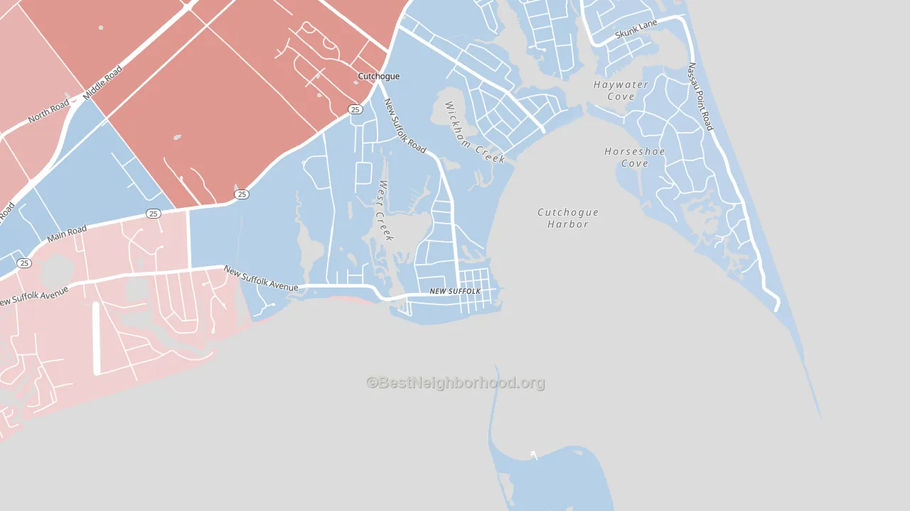 11956, NY block-group political-lean map