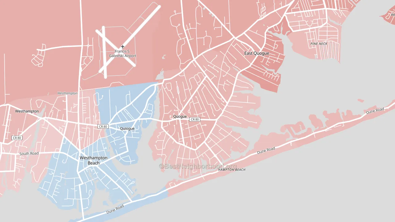 11959, NY block-group political-lean map