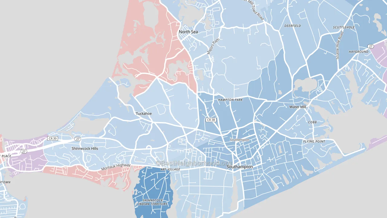 11968, NY block-group political-lean map