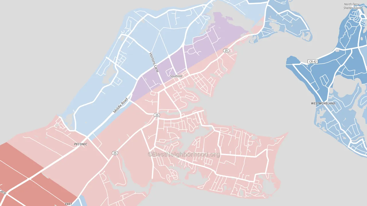 11971, NY block-group political-lean map
