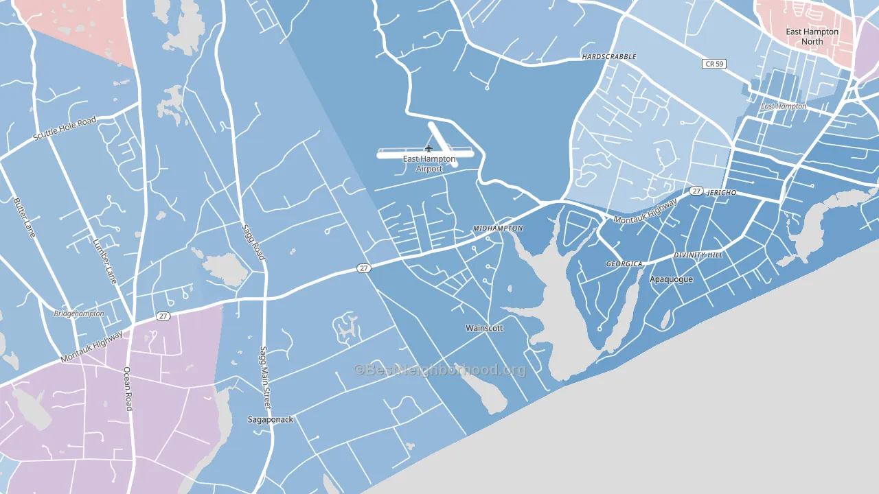 11975, NY block-group political-lean map