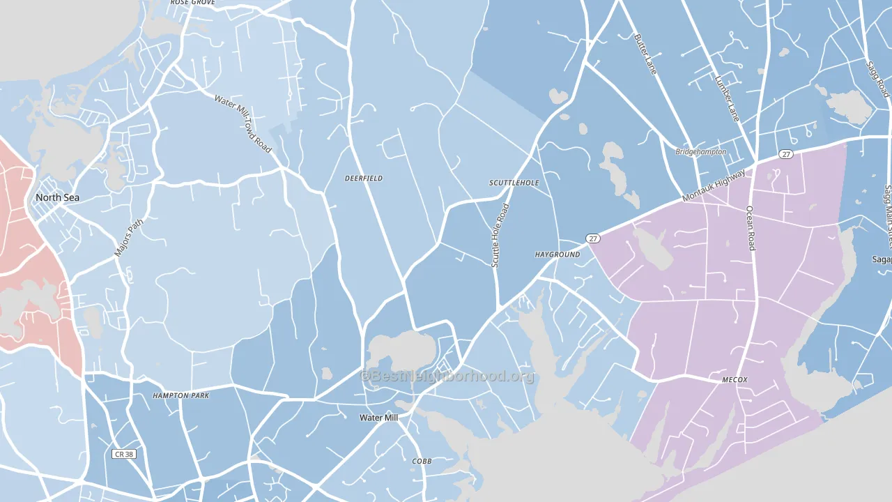 11976, NY block-group political-lean map