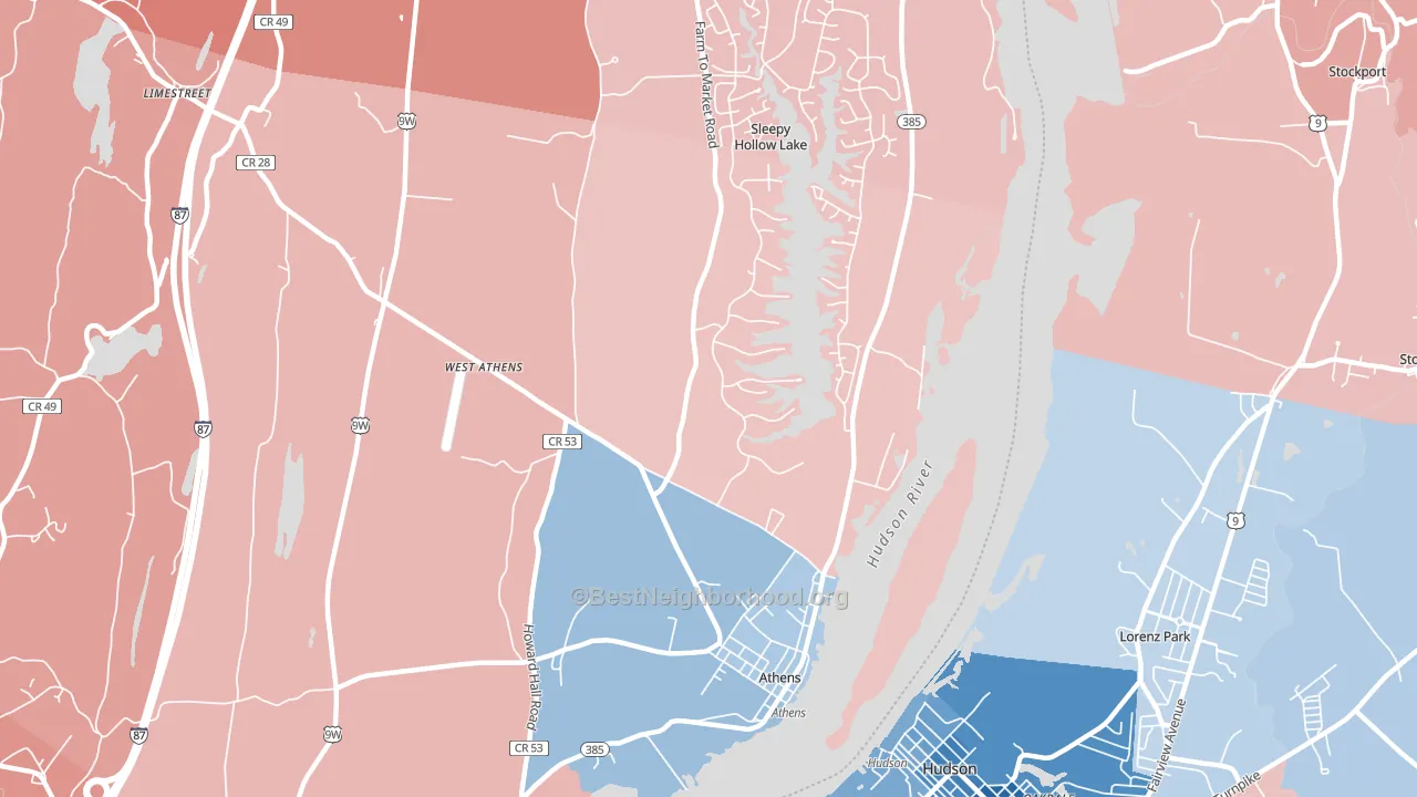 12015, NY block-group political-lean map