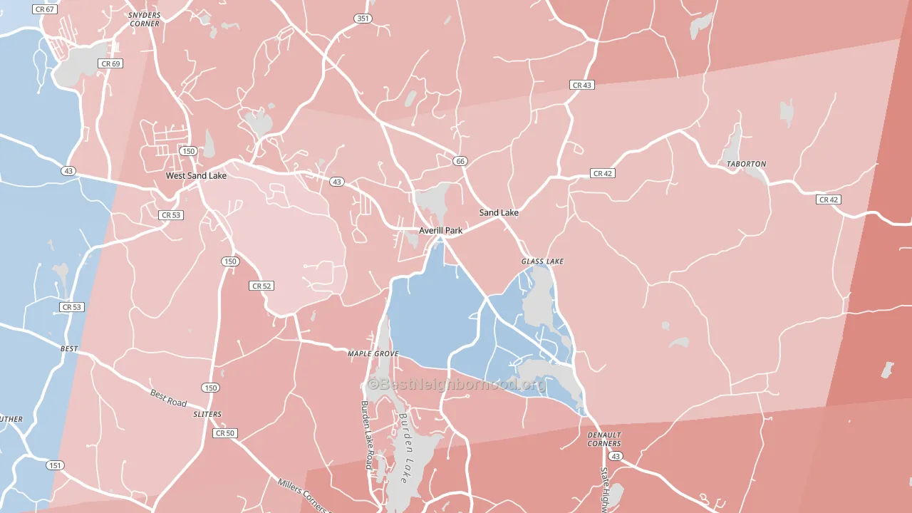 12018, NY block-group political-lean map