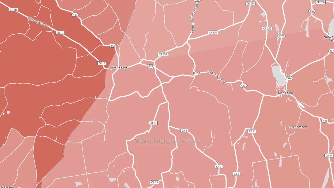 12023, NY block-group political-lean map