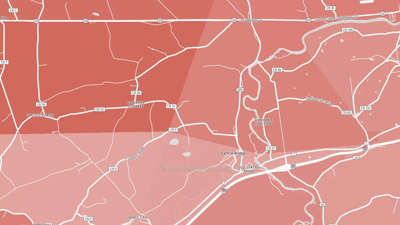 12035, NY block-group political-lean map