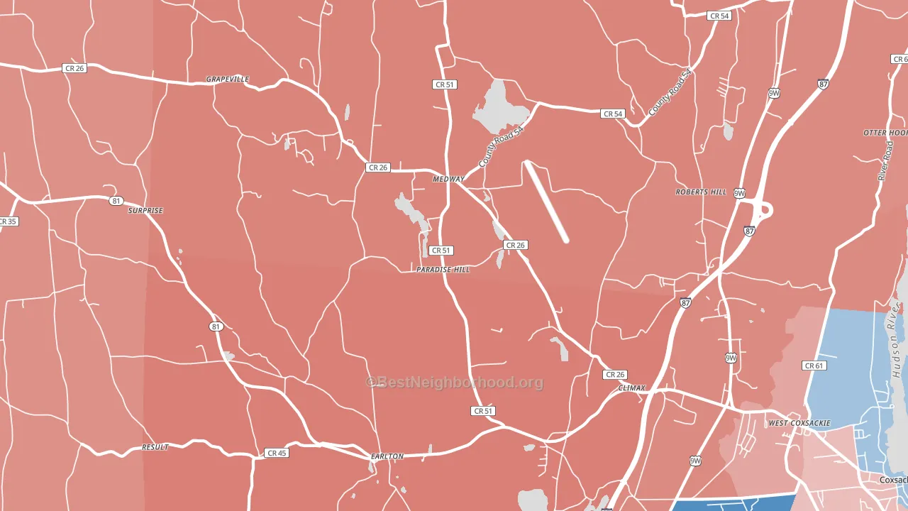 12042, NY block-group political-lean map