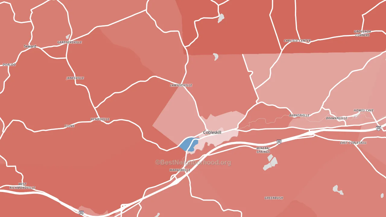 12043, NY block-group political-lean map