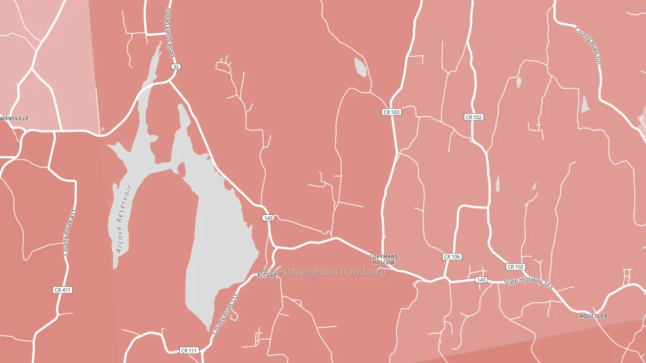 12046, NY block-group political-lean map