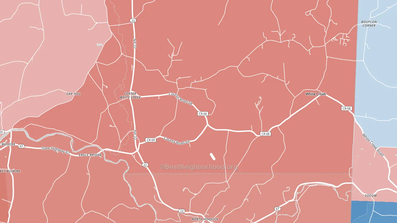12057, NY block-group political-lean map