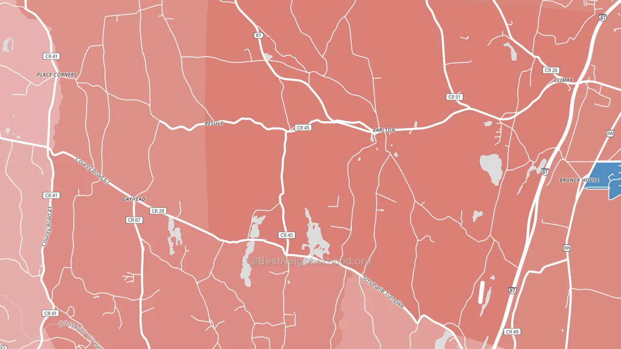 12058, NY block-group political-lean map
