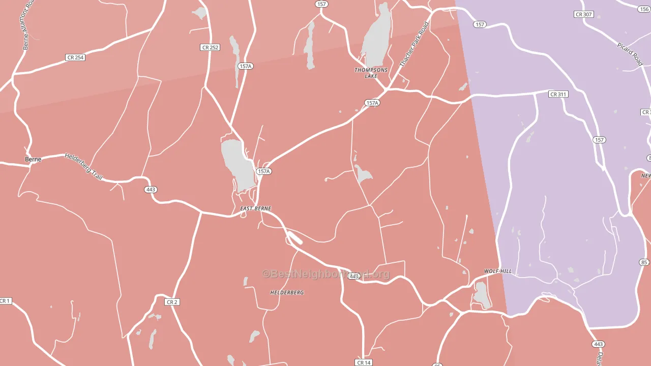 12059, NY block-group political-lean map
