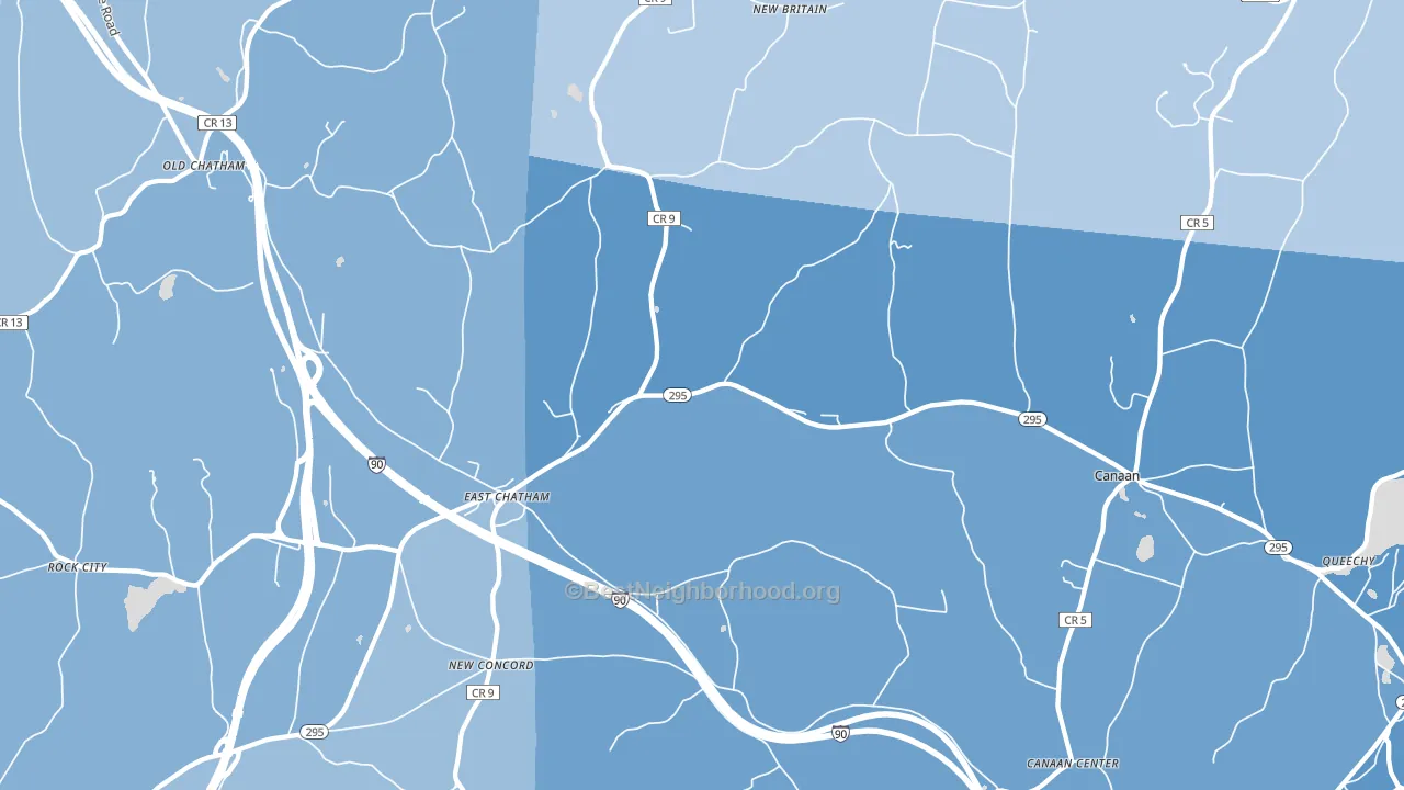 12060, NY block-group political-lean map