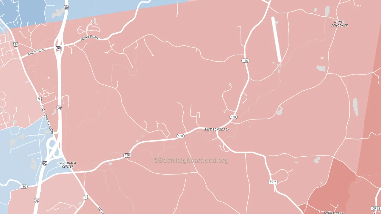 12063, NY block-group political-lean map