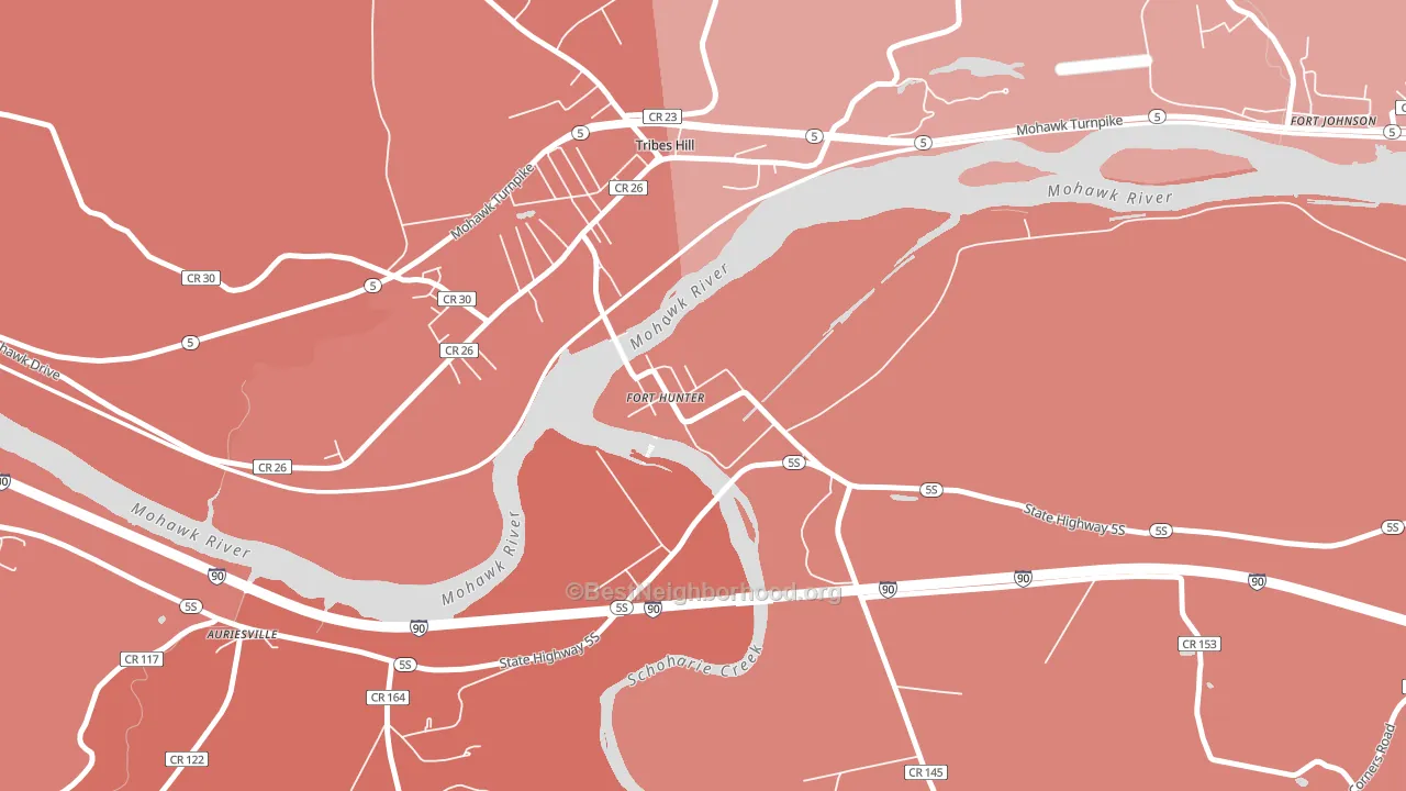 12069, NY block-group political-lean map