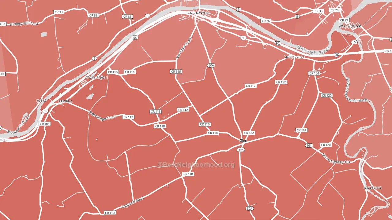 12072, NY block-group political-lean map