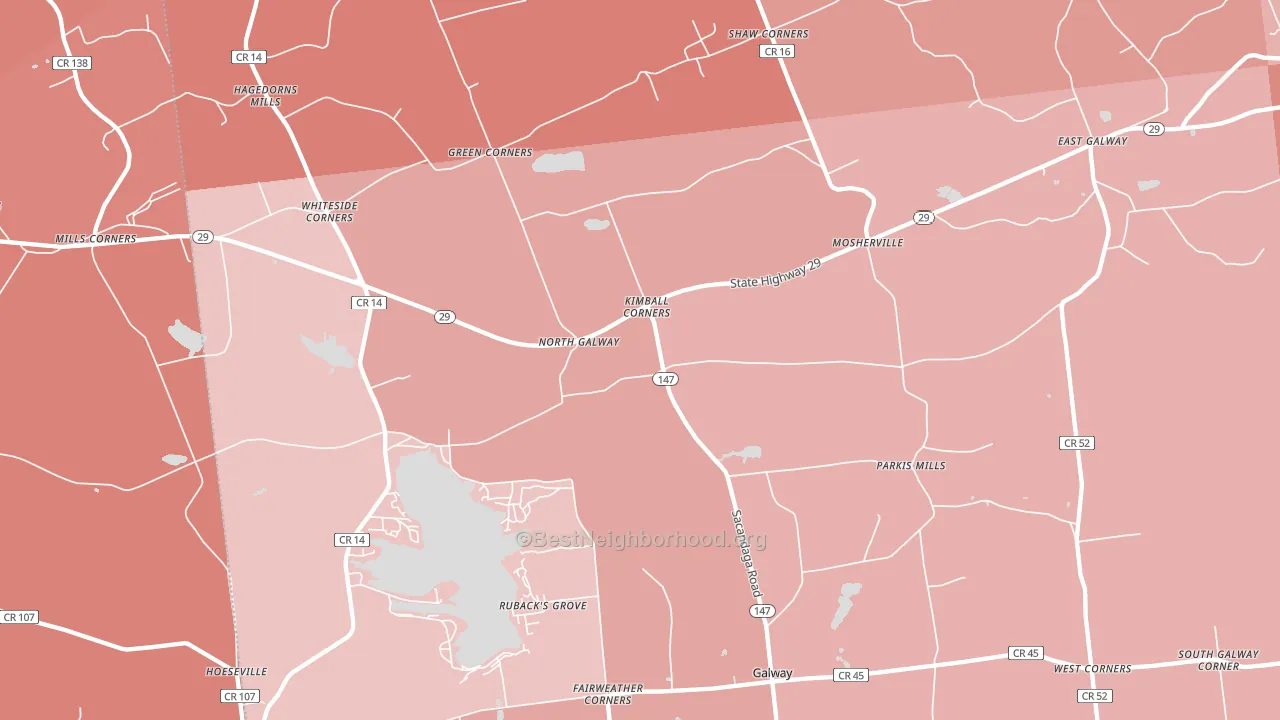 12074, NY block-group political-lean map