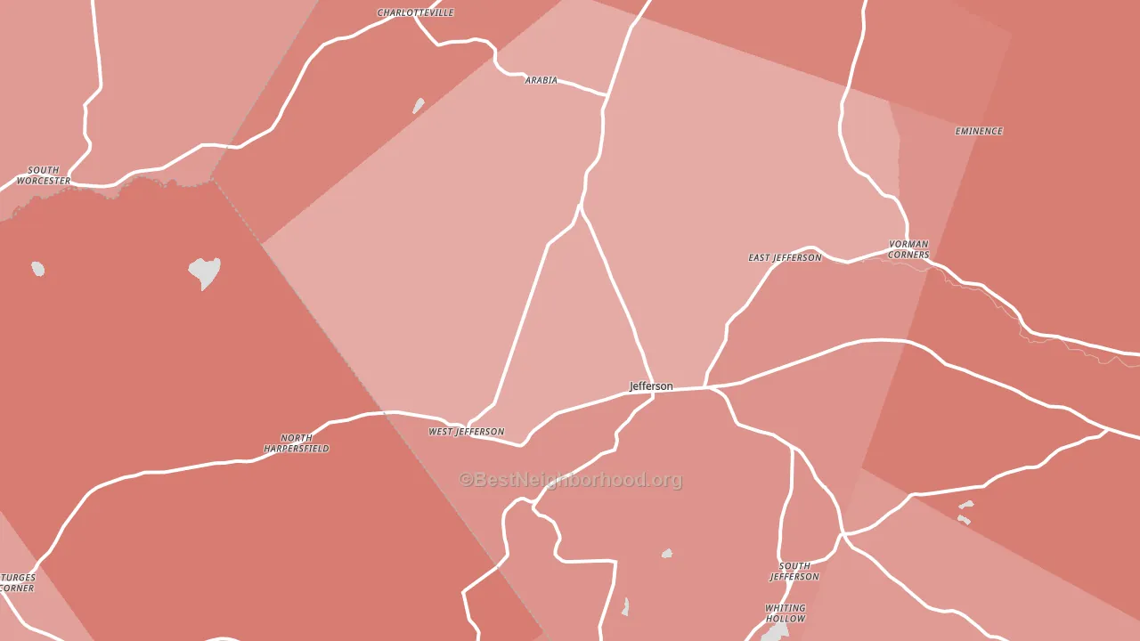12093, NY block-group political-lean map