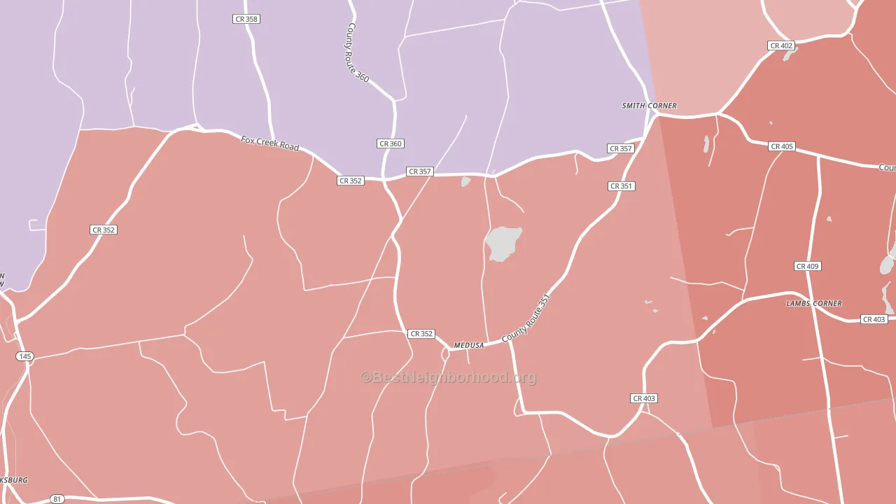 12120, NY block-group political-lean map