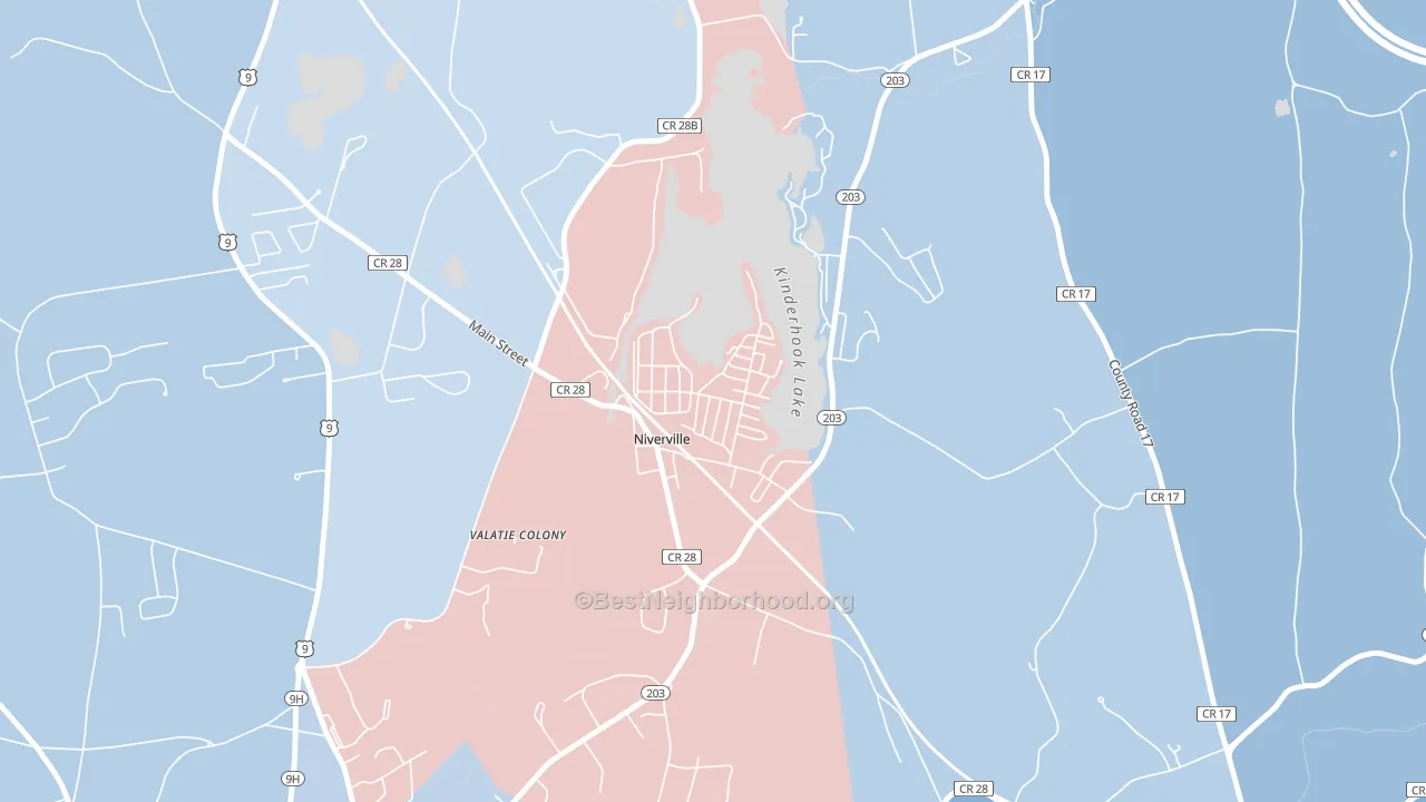12130, NY block-group political-lean map