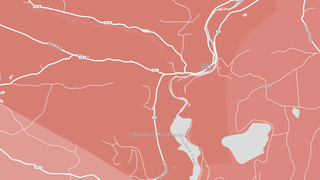 12131, NY block-group political-lean map