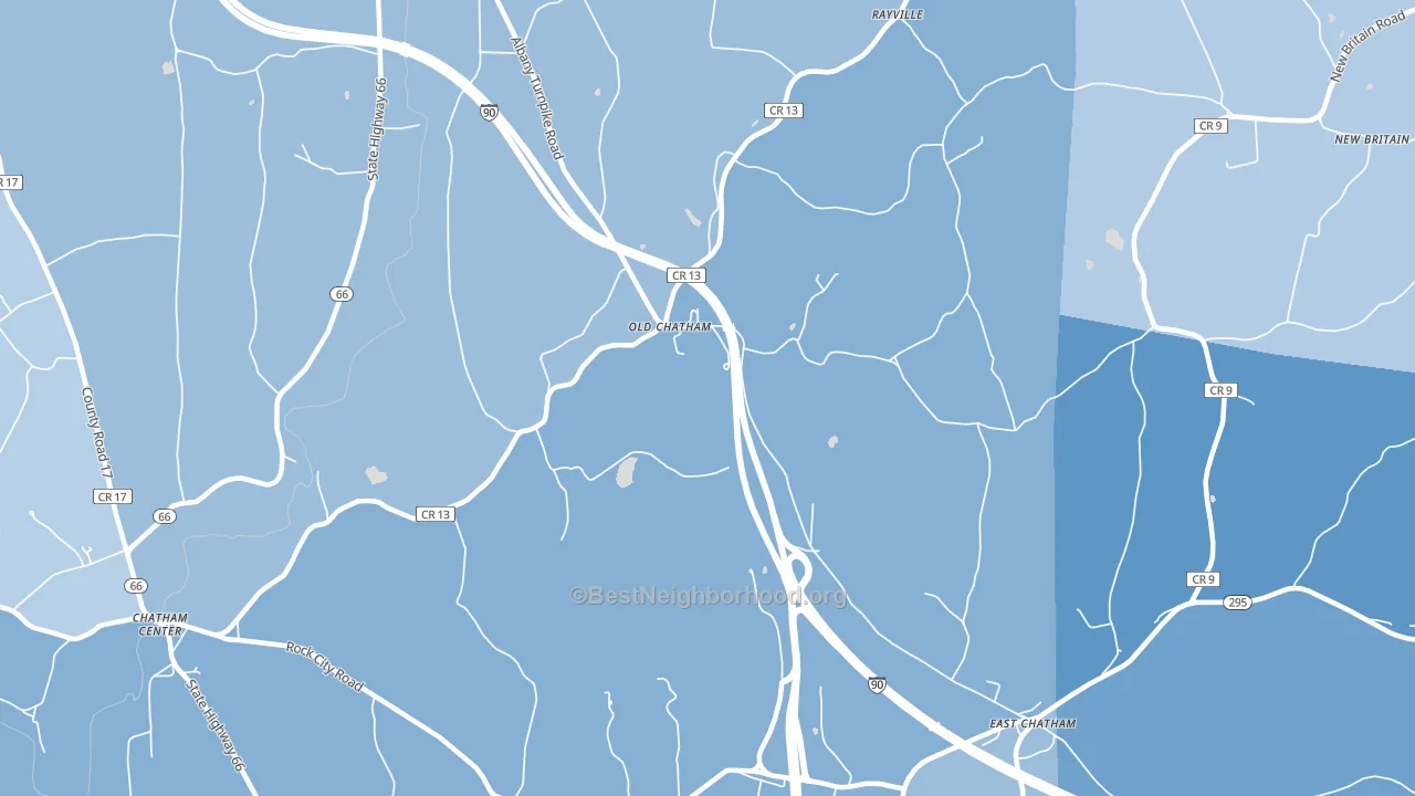 12136, NY block-group political-lean map