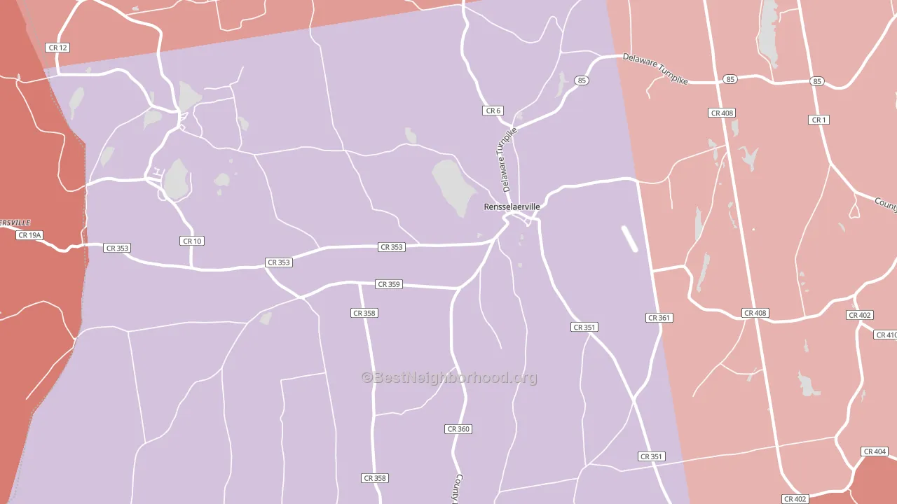 12147, NY block-group political-lean map