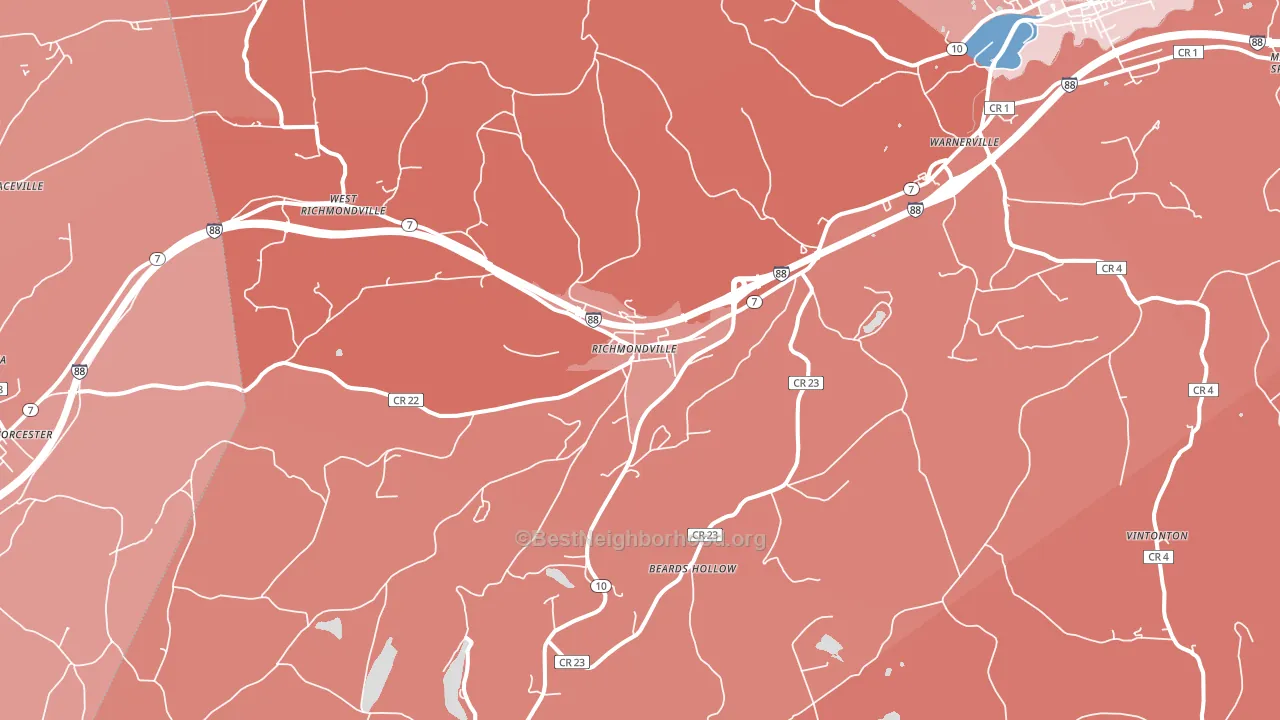12149, NY block-group political-lean map