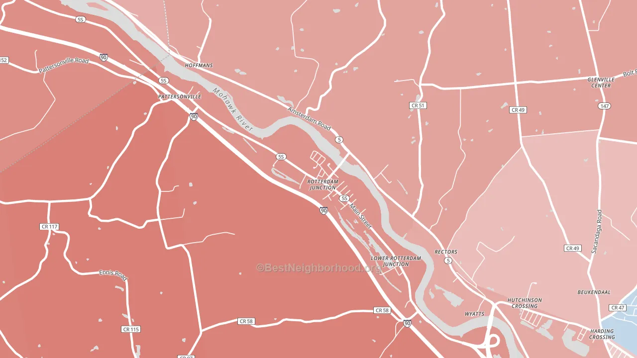 12150, NY block-group political-lean map