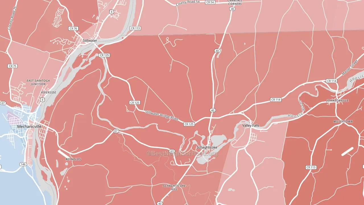 12154, NY block-group political-lean map