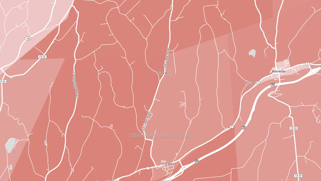 12155, NY block-group political-lean map