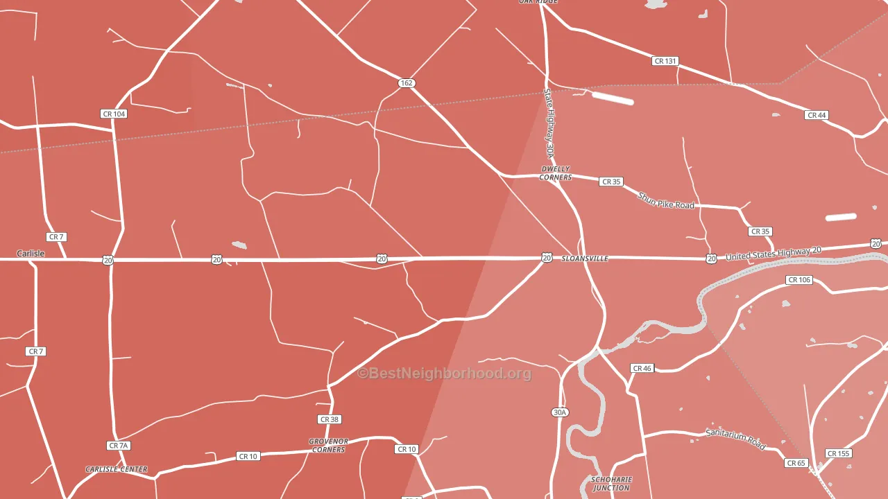 12160, NY block-group political-lean map