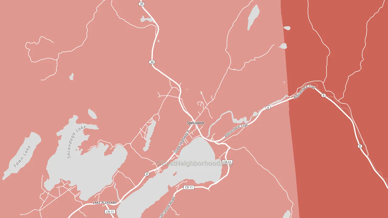 12164, NY block-group political-lean map